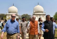 US Ambassador unveils refurbished Qutub Shahi Tombs in Hyderabad   2020-03-10