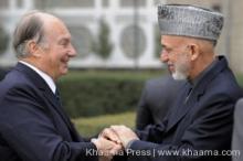 Prince Karim Aga Khan hails former president Hamid Karzai  2014-09-29
