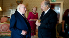 President Higgins of Ireland meets Aga Khan Áras an Uachtaráin   2018-8-11